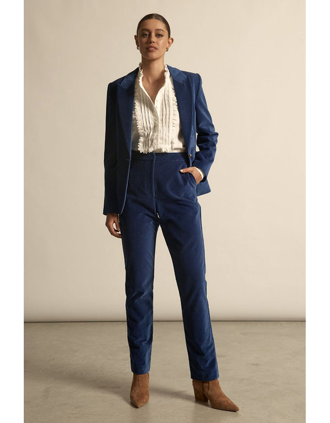 Noble Pant Sapphire Velvet