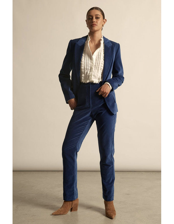 Noble Pant Sapphire Velvet