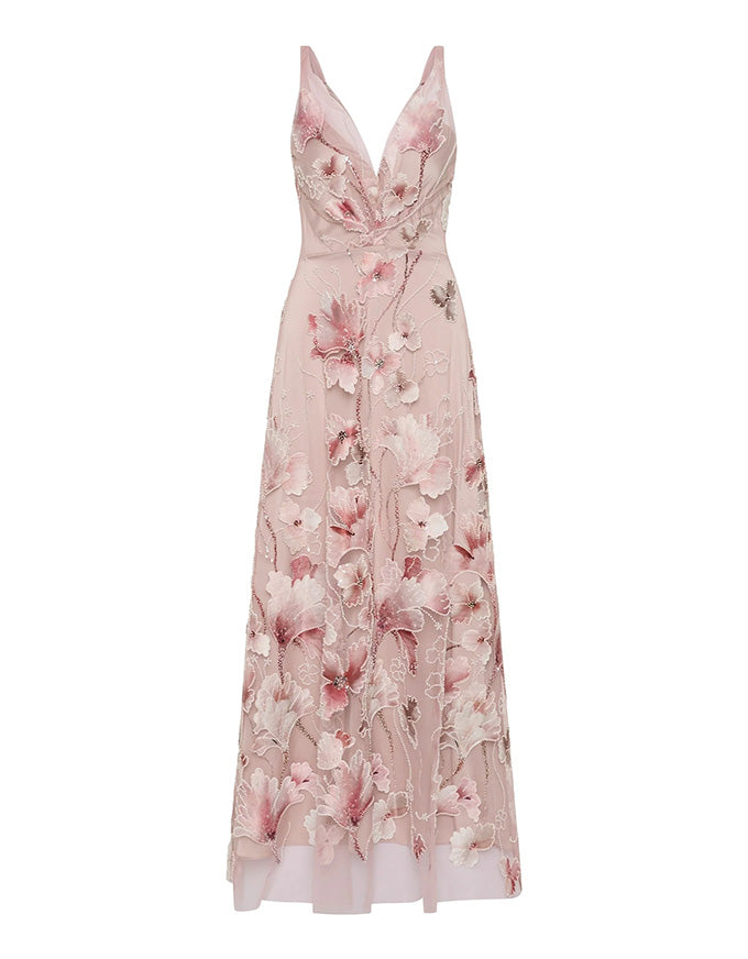 Elena Midi Dress Blush Pink