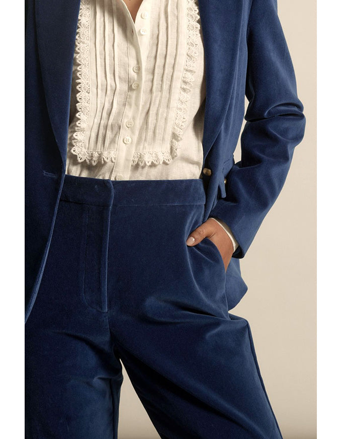 Noble Pant Sapphire Velvet