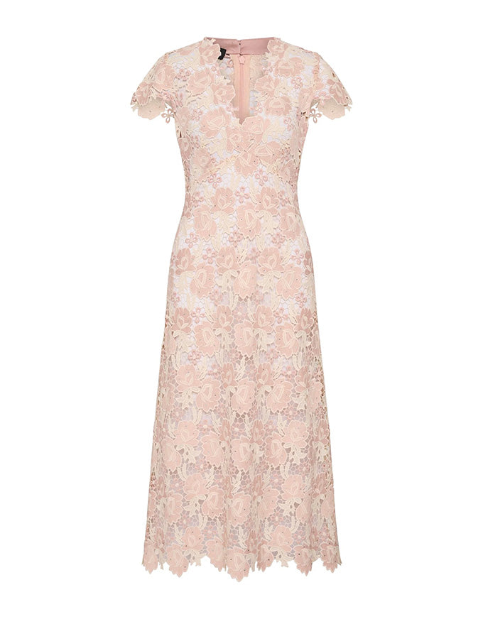Belinda Dress Blush Cream