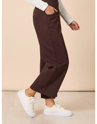 Kimmy Ponti Wide Leg Pant Coffee