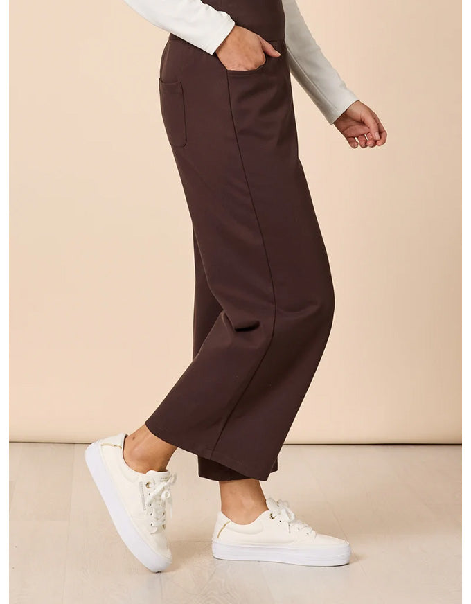 Kimmy Ponti Wide Leg Pant Coffee