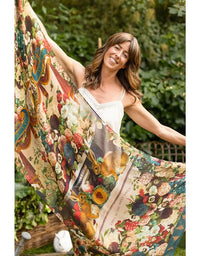 Stay Gold Floral Bamboo Scarf