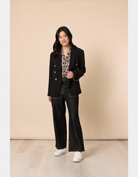 Hudson High Rise Wide Jean Black