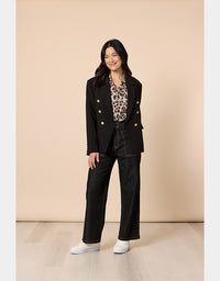Hudson High Rise Wide Jean Black