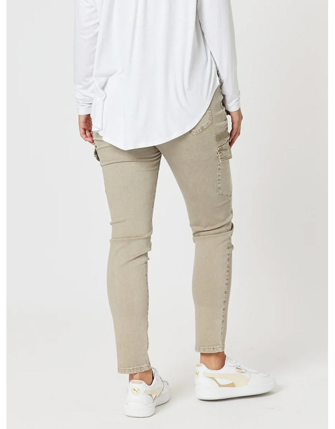 Paige Cargo Pant Washed Natural
