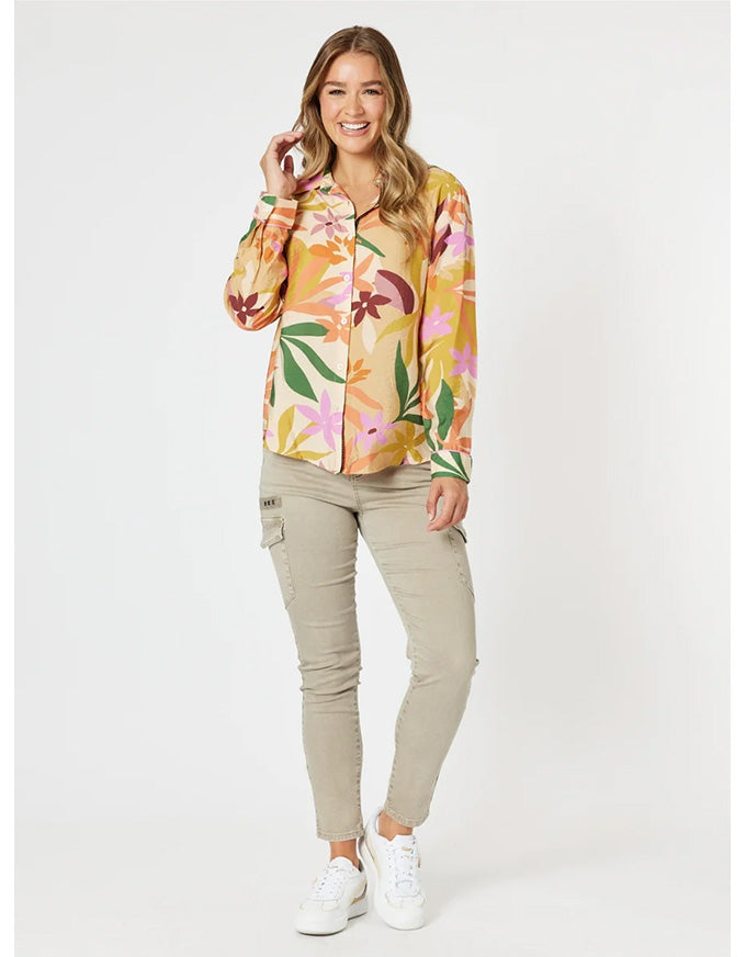 Paige Cargo Pant Washed Natural