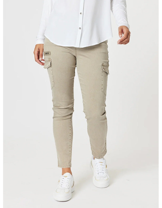 Paige Cargo Pant Washed Natural