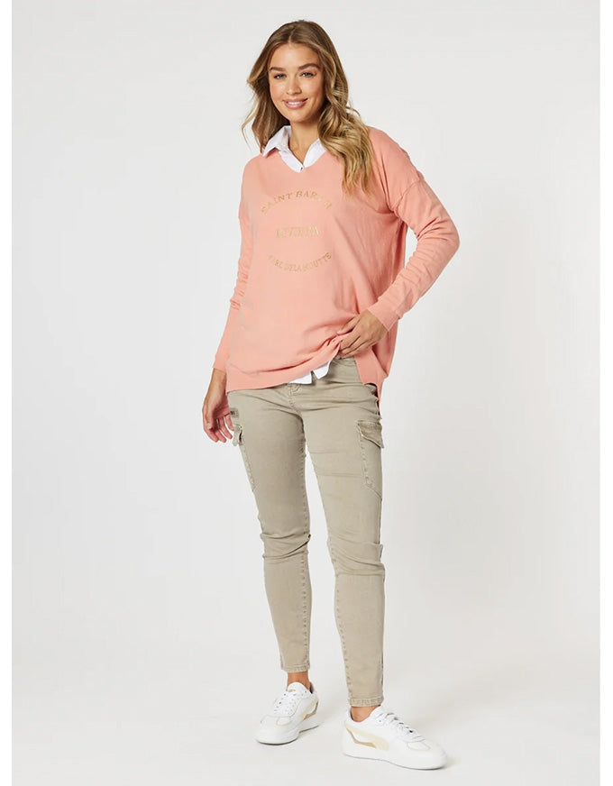 Paige Cargo Pant Washed Natural