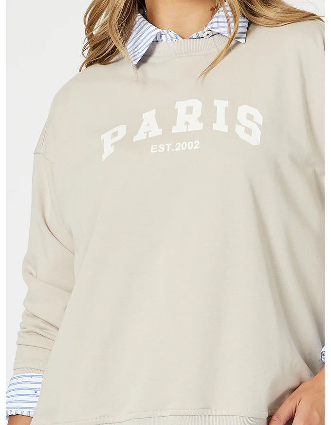 Paris Sweatshirt Stone