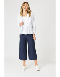 Lara Wide Leg Pant Navy