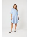 Skyler Stripe Shirt Dress Blue/White
