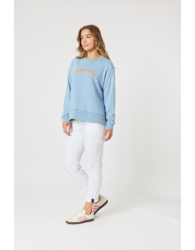 Positano Sweatshirt Washed Blue