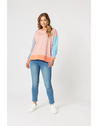 Maxwell Summer Stripe Sweat Multi