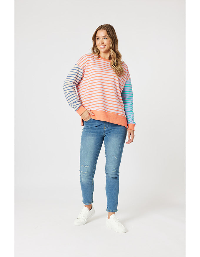 Maxwell Summer Stripe Sweat Multi