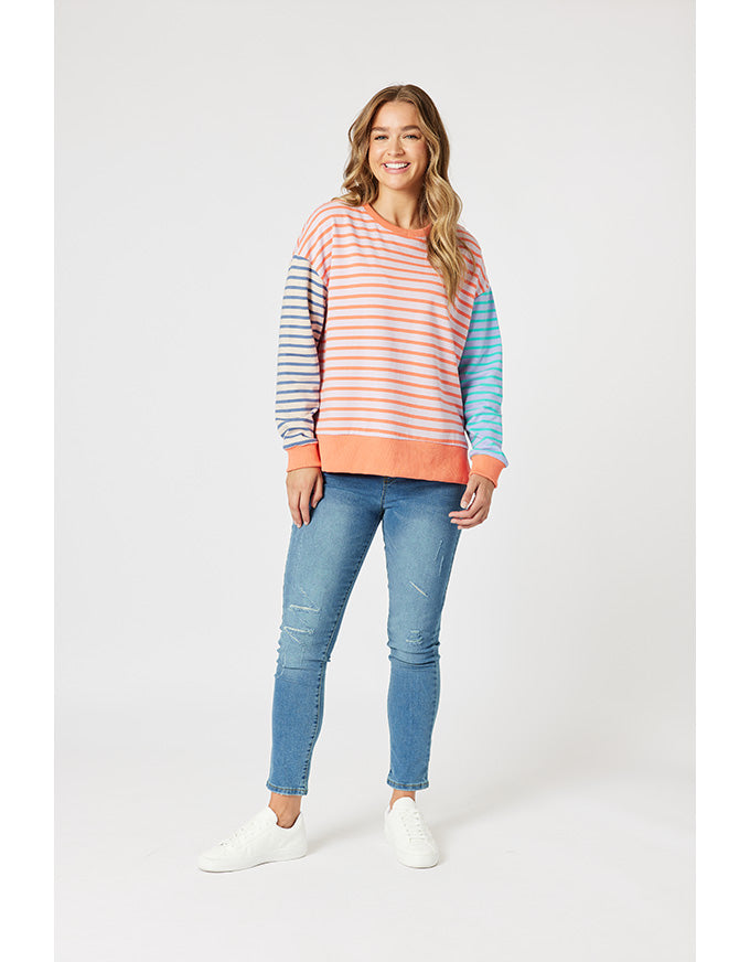 Maxwell Summer Stripe Sweat Multi