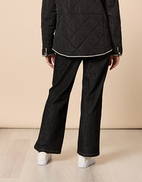 Hudson High Rise Wide Jean Black