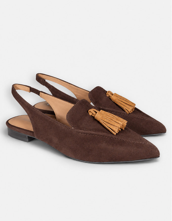 Piper Flats Chocolate/Brown Suede