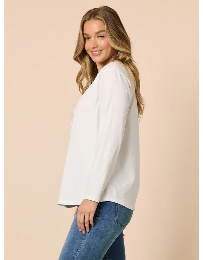 New York City Long Sleeve Tee Ivory