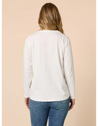 New York City Long Sleeve Tee Ivory