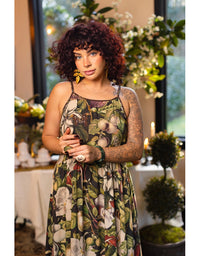 Fleur De Lune Maxi Slip Dress Magnolia