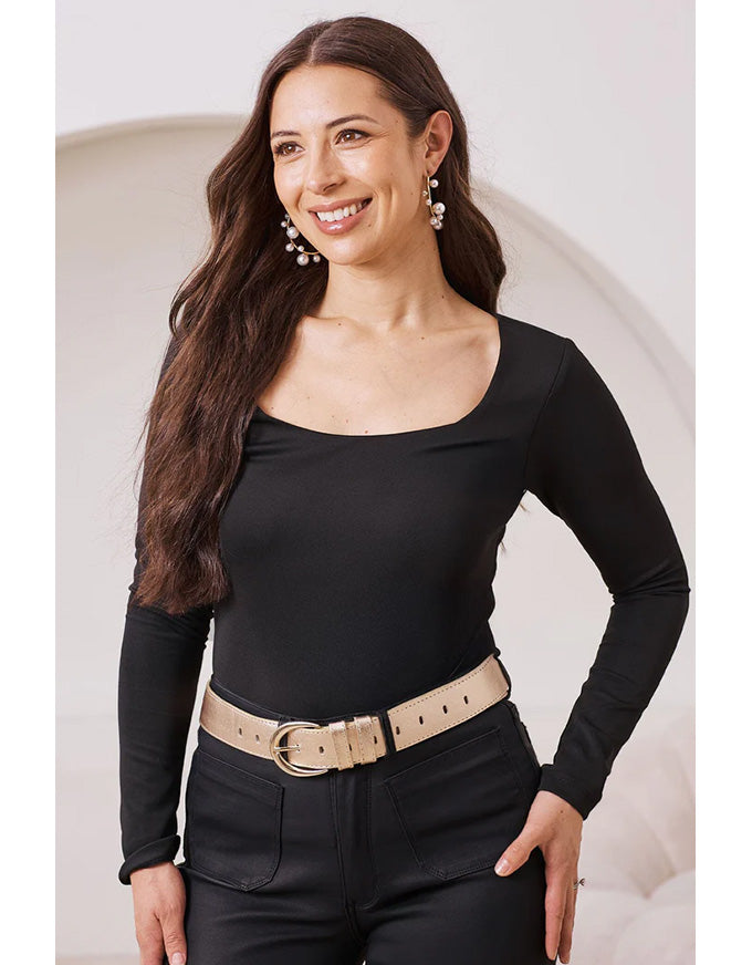 Jeans Belt Gold Metallic