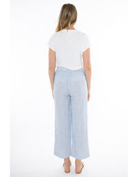 The Core Stripe Pant in Denim/White.