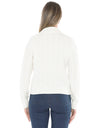Collared Cable Pullover Pearl