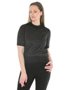 Metallic S/Slv Pullover Black