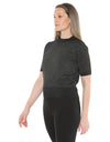 Metallic S/Slv Pullover Black