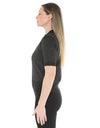 Metallic S/Slv Pullover Black
