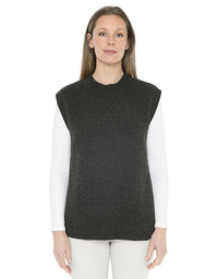 Shaker Stitch Vest Charcoal