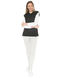 Shaker Stitch Vest Charcoal