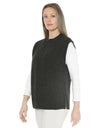Shaker Stitch Vest Charcoal