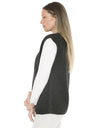 Shaker Stitch Vest Charcoal