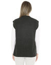 Shaker Stitch Vest Charcoal