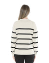 Stripe Collar Pullover Wishbone/Black