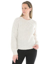 Pointelle Pullover Almond