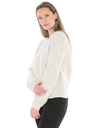 Pointelle Pullover Almond