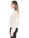 Pointelle Pullover Almond
