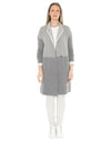 Contrast Coatigan Grey/Cream