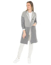 Contrast Coatigan Grey/Cream