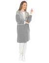 Contrast Coatigan Grey/Cream