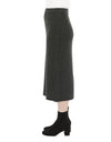 Pull On Knit Skirt Charcoal