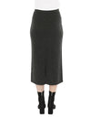 Pull On Knit Skirt Charcoal