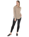Stripe Shirt Beige/Black