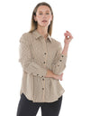 Stripe Shirt Beige/Black