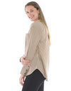 Stripe Shirt Beige/Black