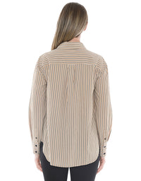 Stripe Shirt Beige/Black